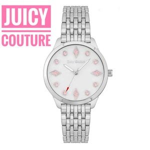 Nwt Juicy Couture ladies watch Silver Tone Watch JC 1213WTSV